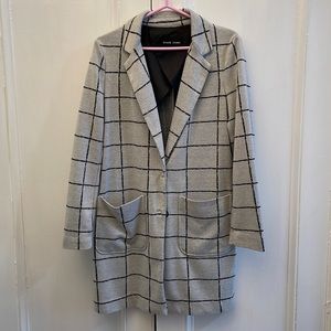 Single Breasted Long Sweater Coat